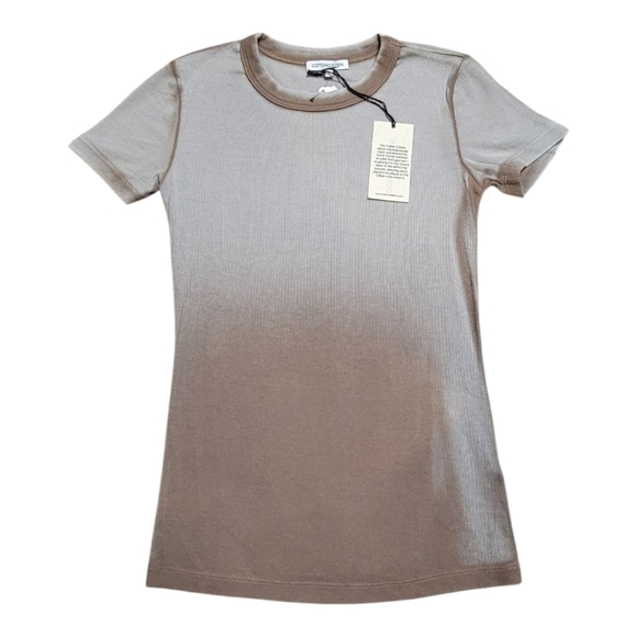 NWT $90 COTTON CITIZEN Verona Tee Camel Cast Small - Picture 1 of 6